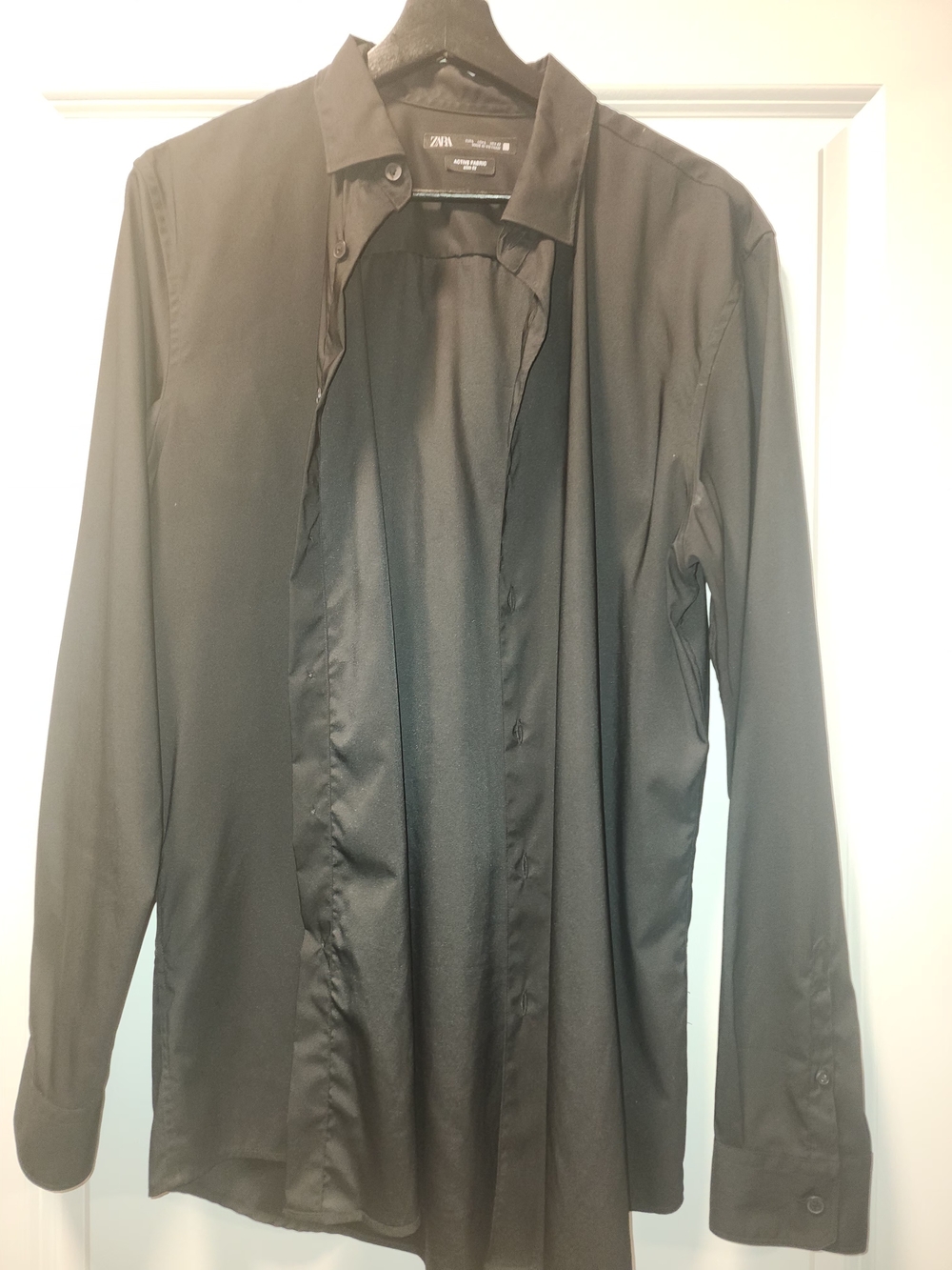 Zara Men’s Black Lightweight Shirt-Jacket